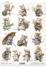 Myszki, wiosenna wyprawa, kwiaty polne*Mice, mouse, spring journey, wildflowers